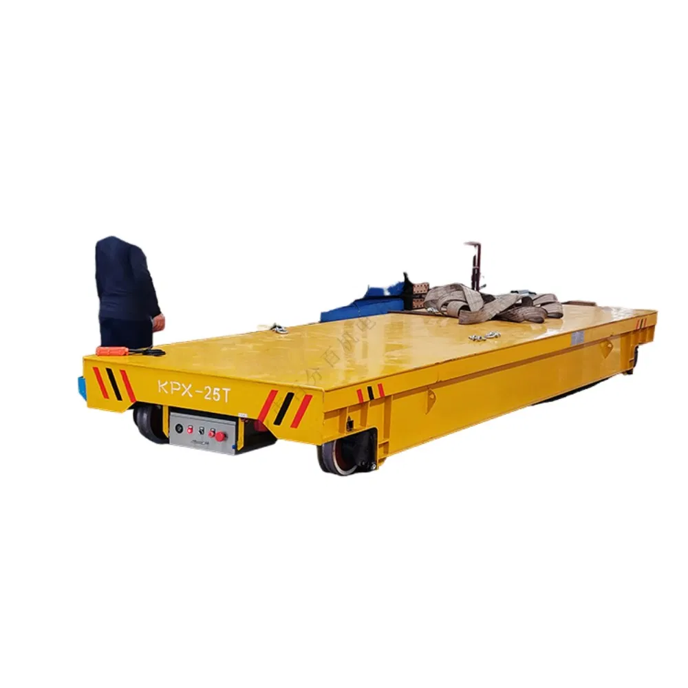 Rail Transfer Trolley 55t for Factory Material Handling with Battery Power
