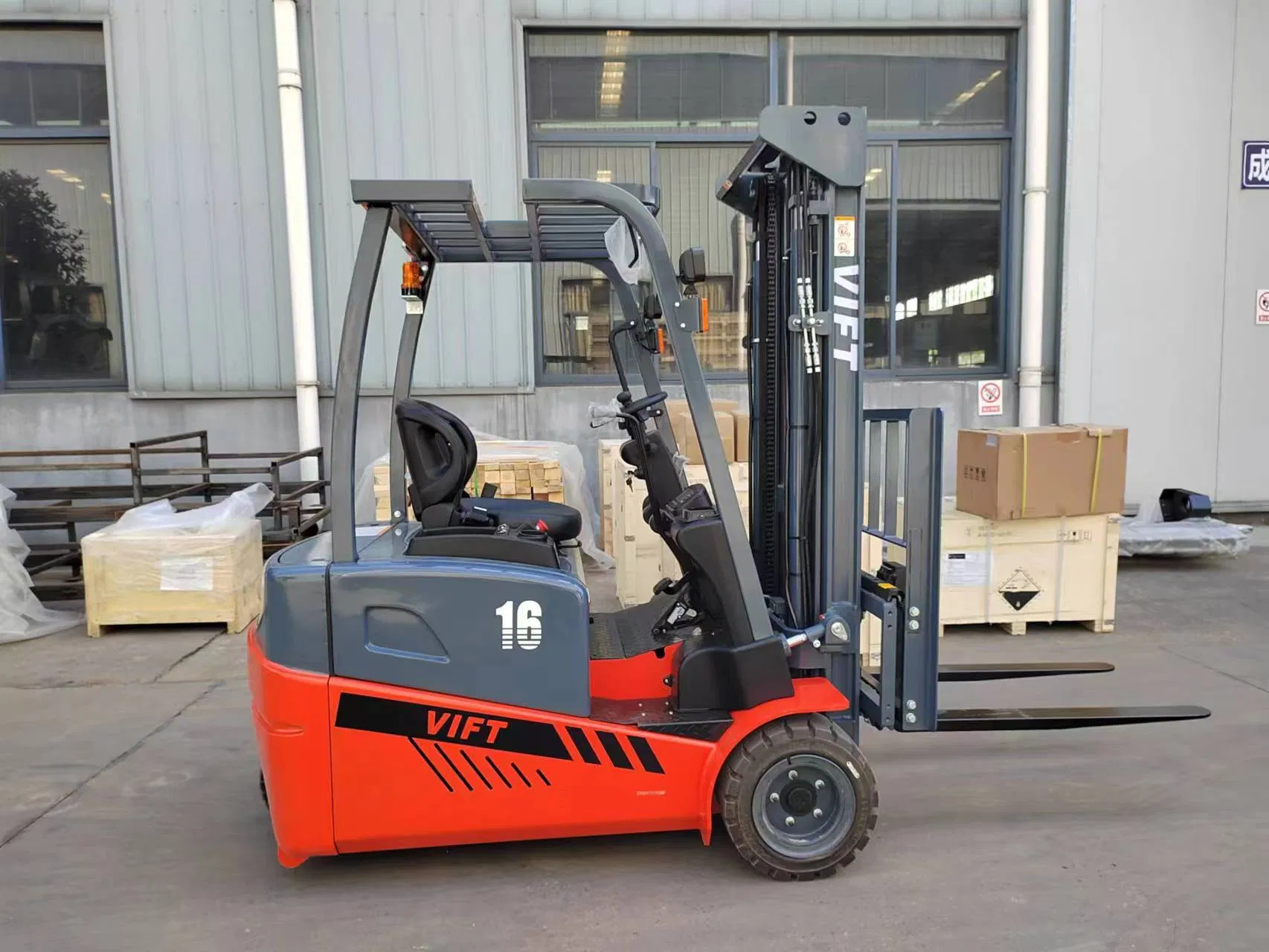 Vift Factory Price Small Forklift Narrow Aisle Warehouse Forklift Small 1.6 1.8 2.0 Ton 3-Wheel Electric Forklift