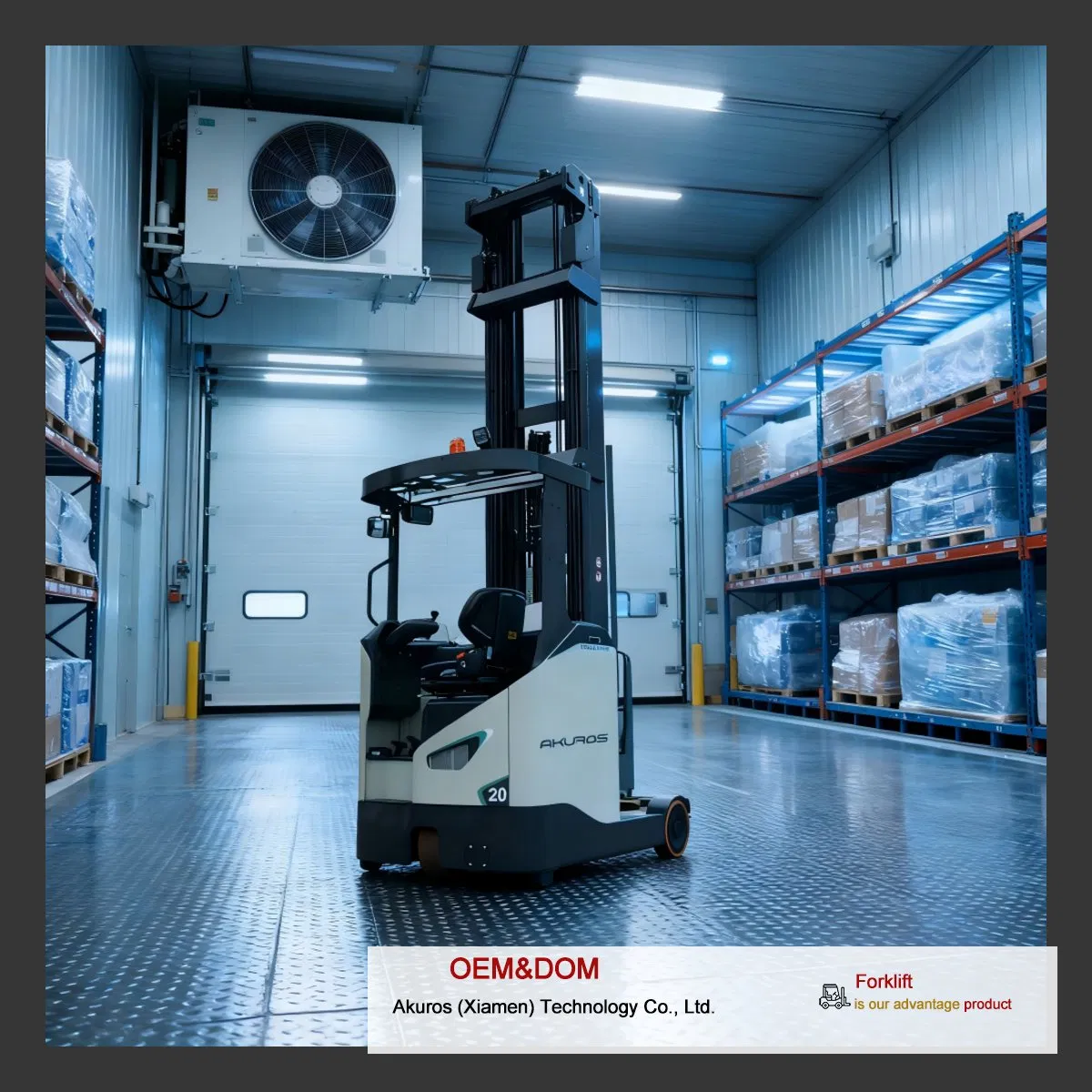 New Style Electric Reach Forklift Warehouse Stacker Electric Reach Fork Truck