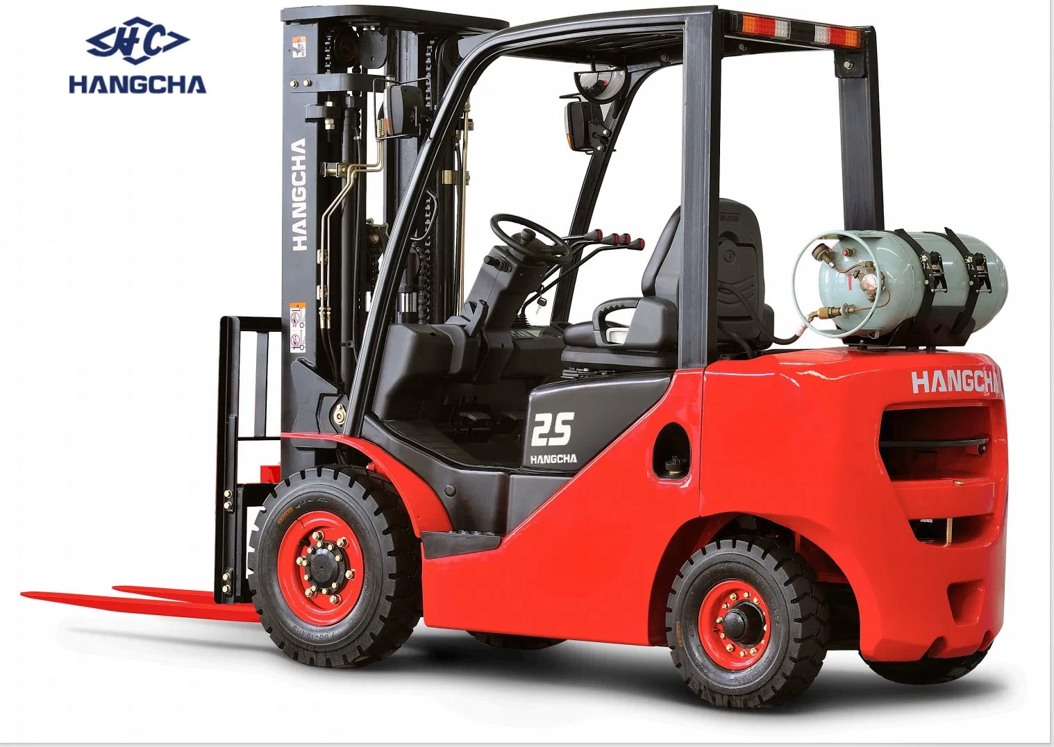 2-2.5t Hangcha Xf Series Gas/LPG/Dual Fuel Forklift Truck with 2000kg and 2500kg Capacity High Performance