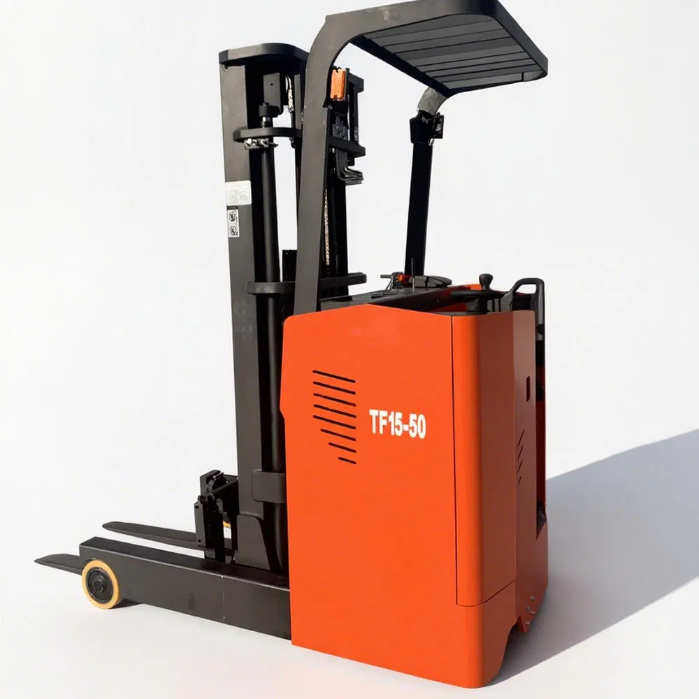 High Quality 1.5t 2t Stand-on Electric Reach Truck - Compact, Agile &amp; High-Lift Warehouse Solution