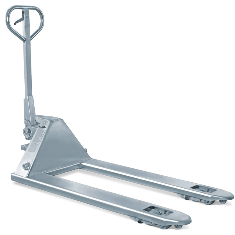 Stainless Steel High Lift Pallet Jack 304 Scissor Transpalette Manual Truck for Sale