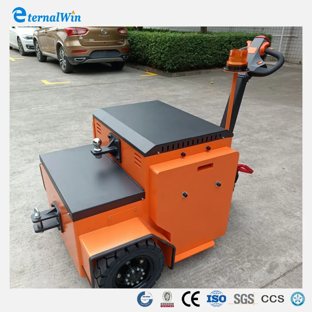 China Supplier Trailer Walkie Electric Tugger Stand Type Industrial Tug Tow Tractor