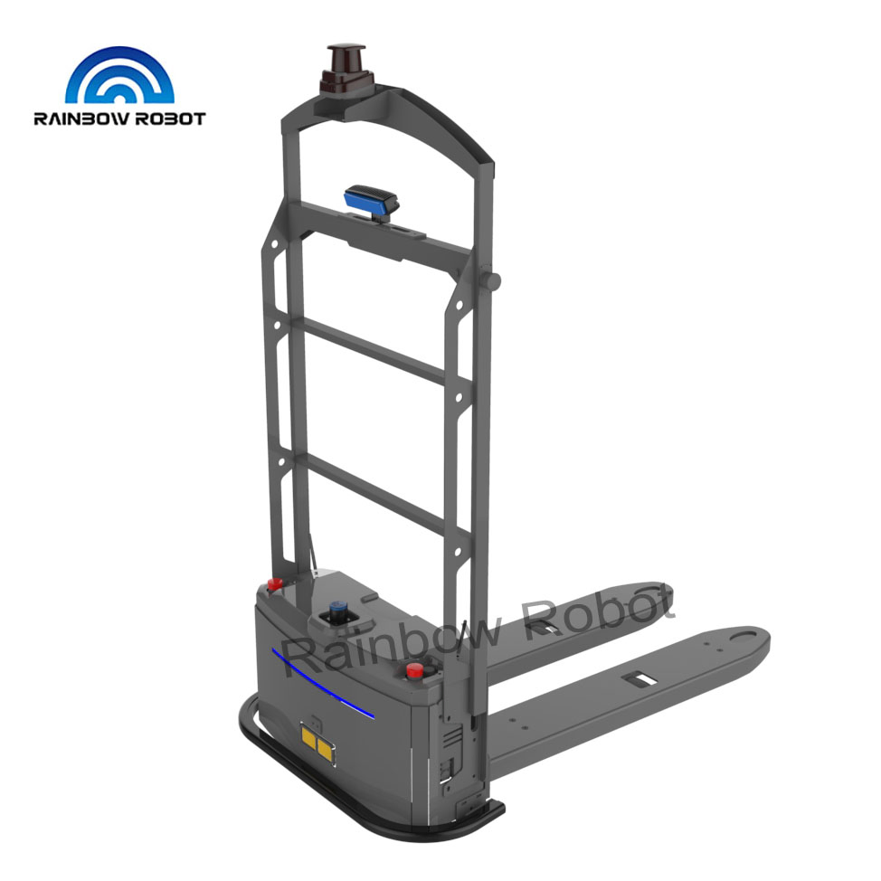 1500kg Pallet Payload Automated Laser Guided Vehicle for Forklift Steering Drive Agv