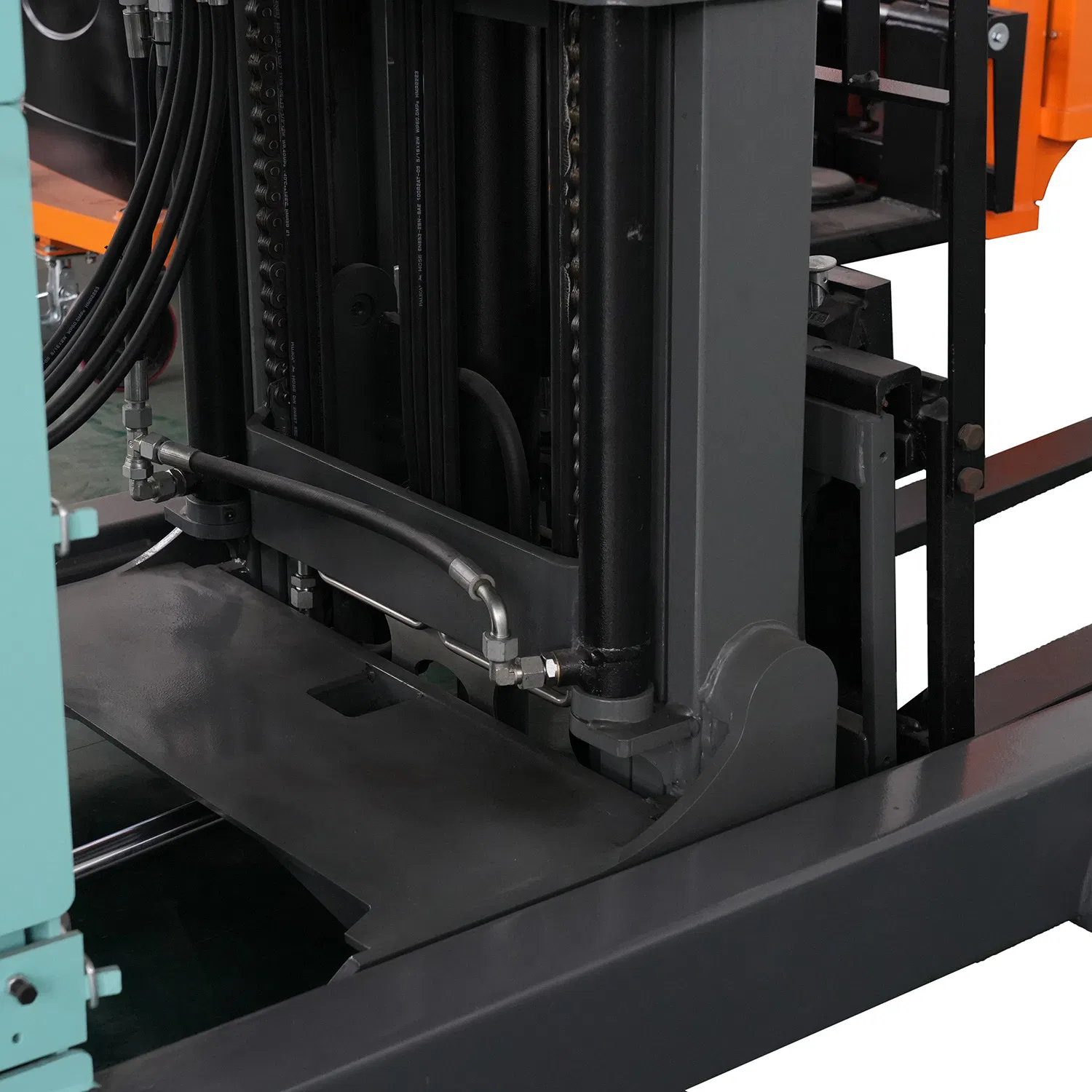 Stand-on Electric Reach Truck with Side-Shift Function, 3-Meter Lifting Height, EPS Buffer, Suitable for Narrow Aisle Warehouses