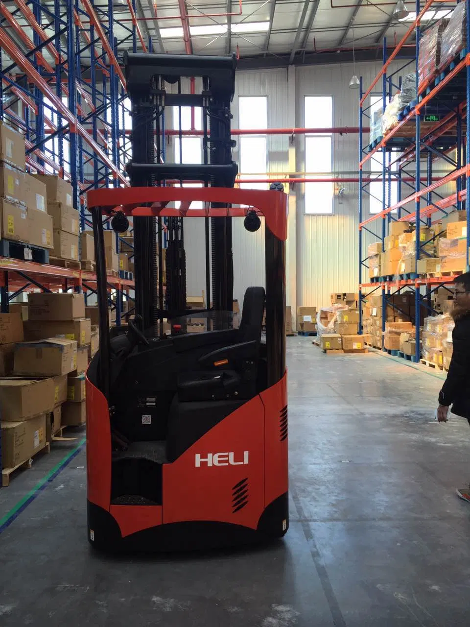 Heli 1.6t Cqd16-GB2s Seated Type Warehouse Electric Reach Truck
