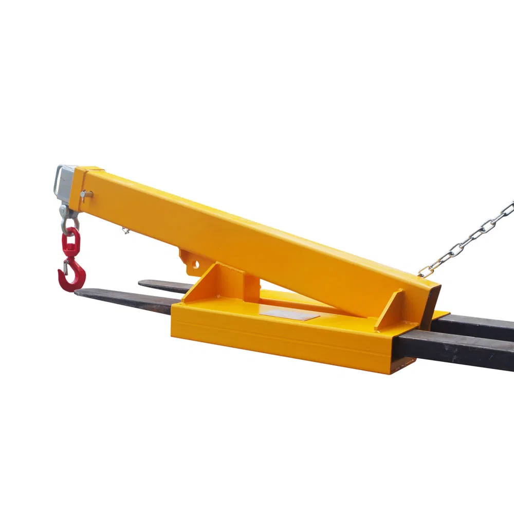 Adjustable Forklift Jib Crane Telescopic Forklift Lifting Jib Extension Fixed Boom Attachment