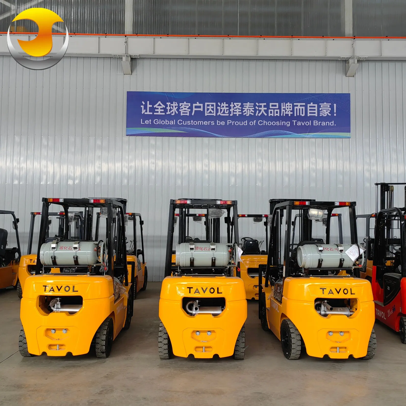 China 2500kg 3ton Gasloline Gas LPG Forklift Propane Warehouse Forklifts with Japanese Engine