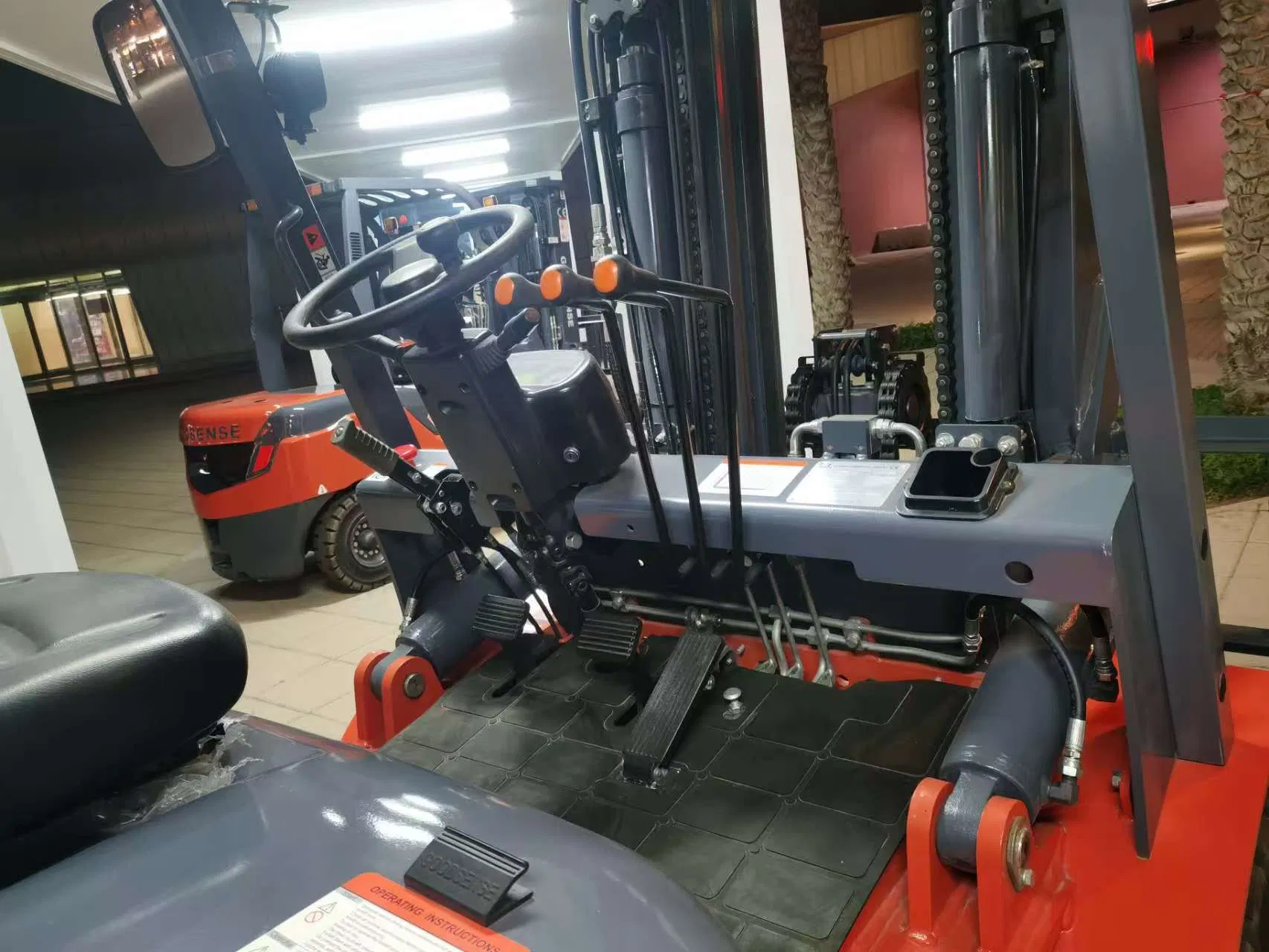 Compact Electric Reach Forklift for Narrow Aisle Warehouse Management