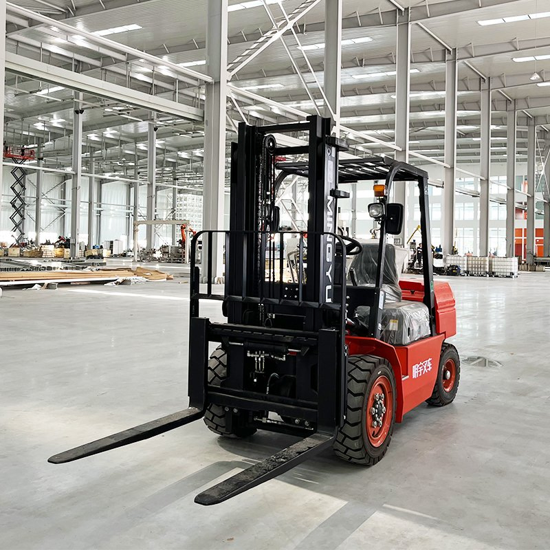 Hyster/Yale/Linde/Crown/Toyota/Hangcha 3.8t Diesel Forklift Truck with 4.5m 4500mm Three Stage Full Free Mast Triplex Full Free Mast Fork Lift