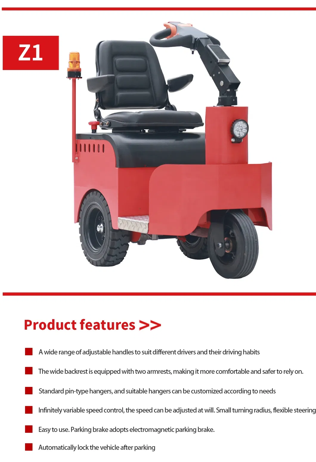 Electric Tow Tractor Sitting-on Type