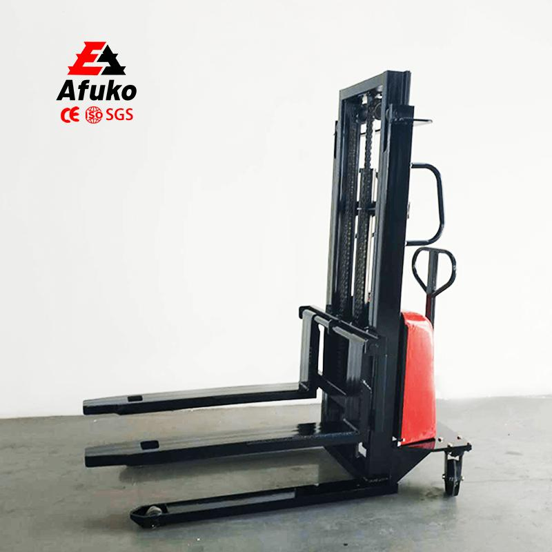 Battery-Powered Lifting Semi Electric Stacker Forklift 400kg Load