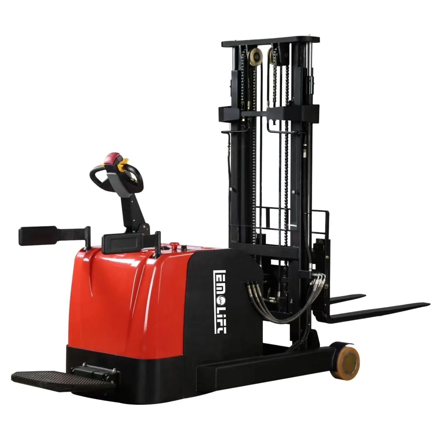 Low Profile Electric Lithium Battery Reach Truck Lead-Acid Reach Forklift for Warehouse Material Handling 1000kgs