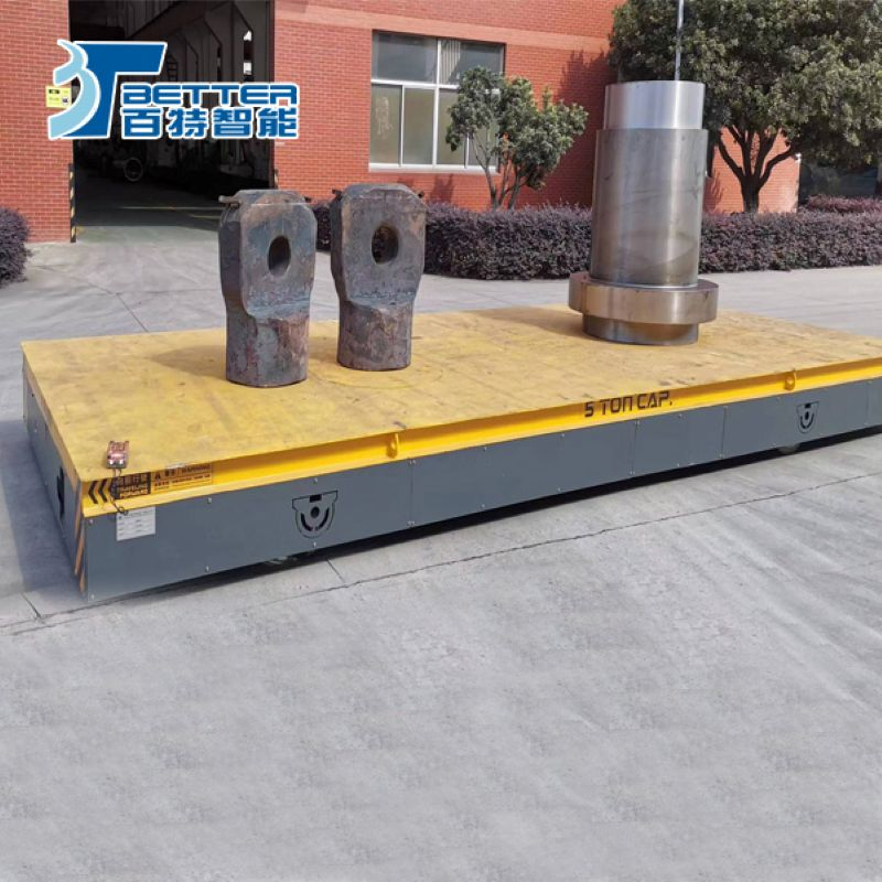 Industrial 50ton Electric Moving Motorized Transfer Trolley for Material Handling