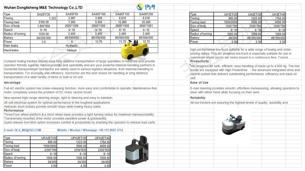 10 Ton Industrial Battery Tow Tractor
