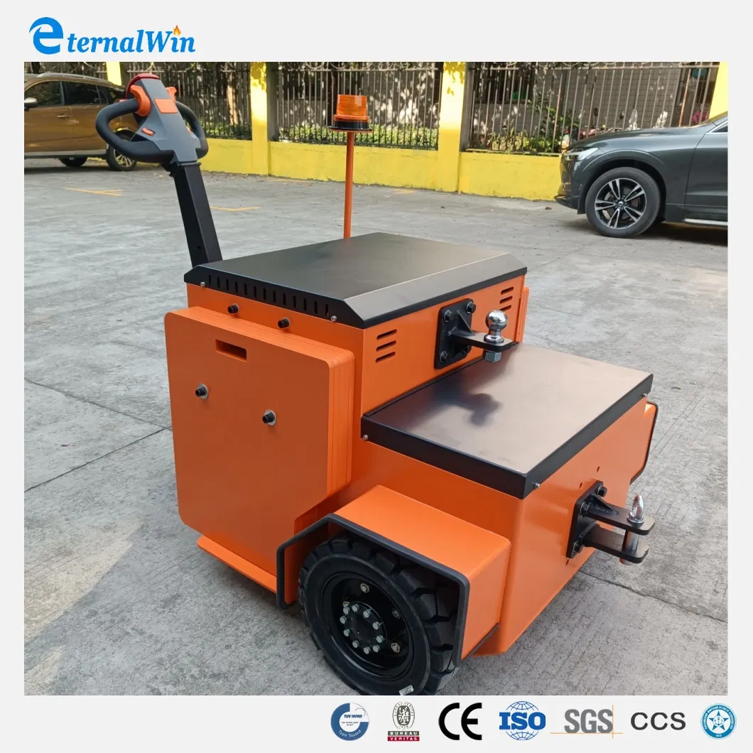 China Supplier Trailer Walkie Electric Tugger Stand Type Industrial Tug Tow Tractor