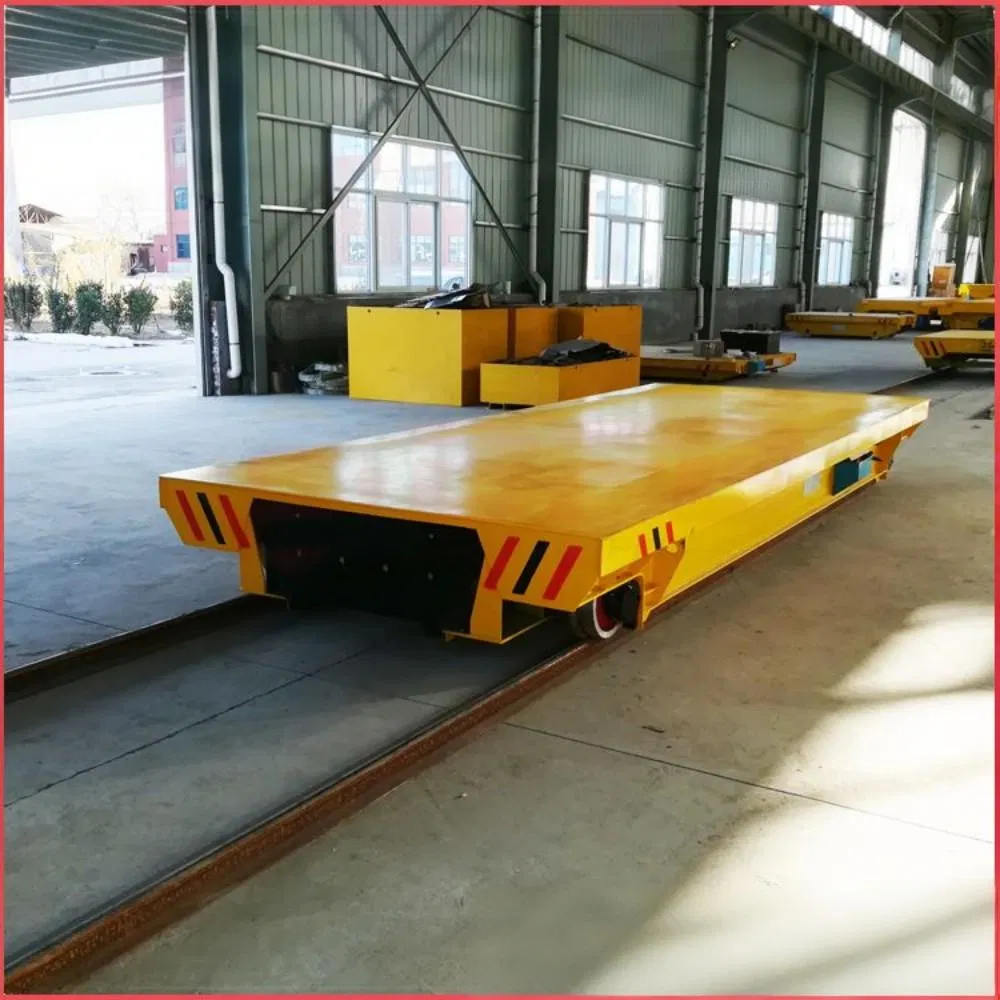 Battery Powered Transfer Trolley for Steel Factory Material Handling