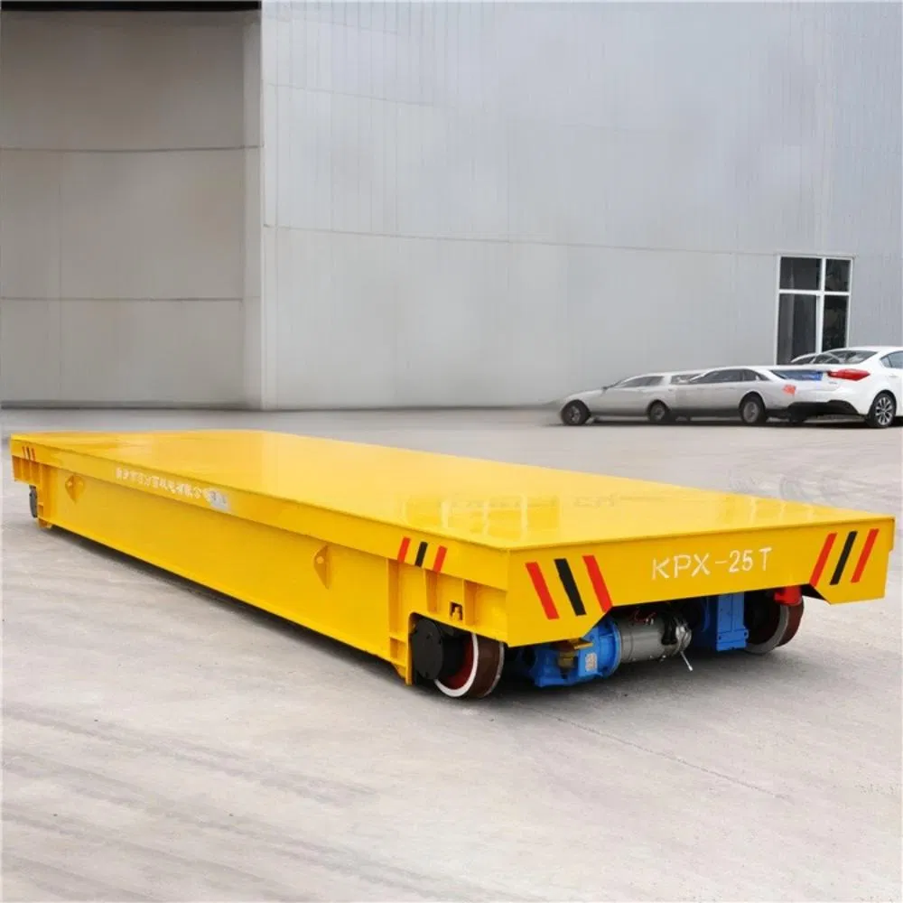 Battery Powered Transfer Trolley for Steel Factory Material Handling