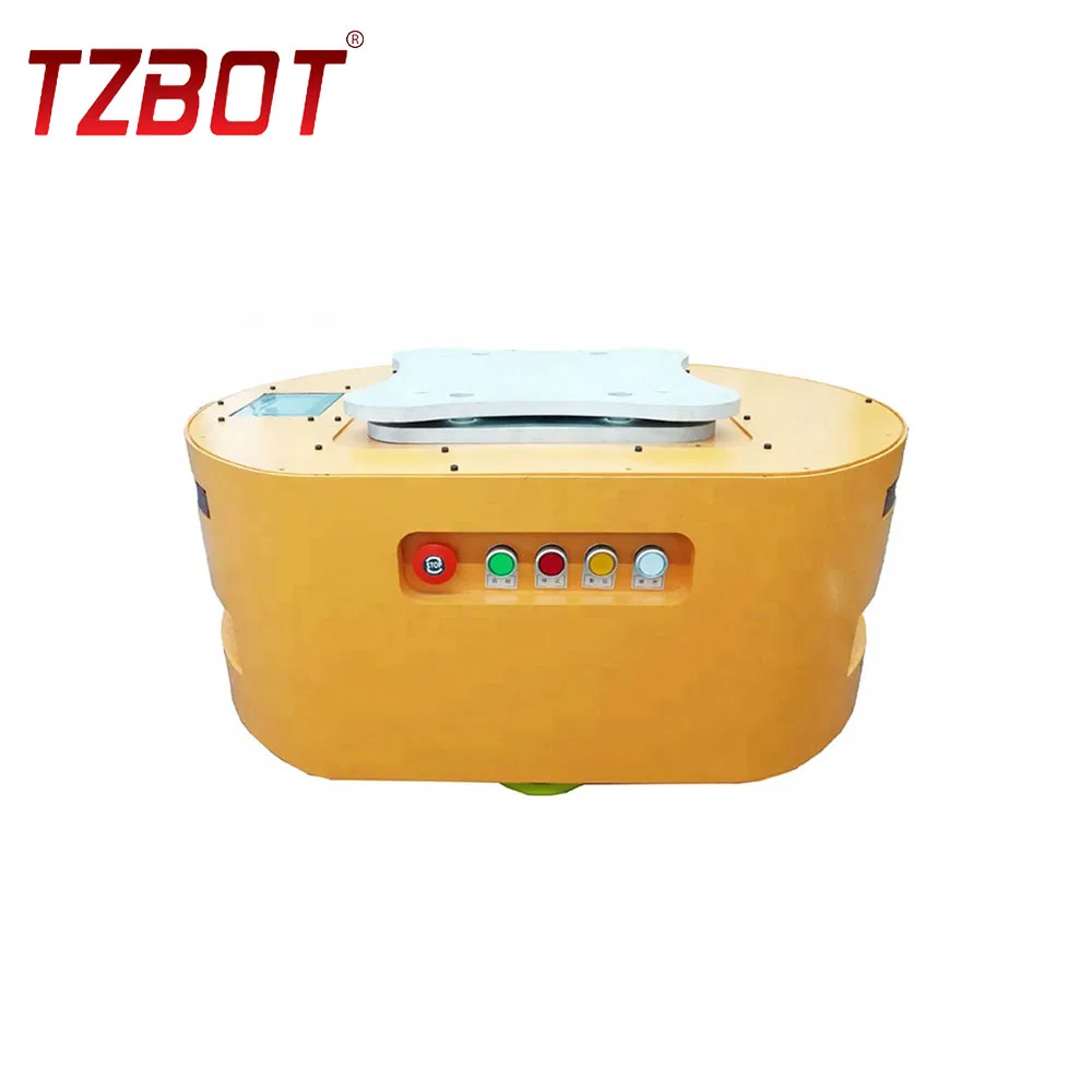 Simple Operation Robot Agv Chassis Lifting Agv Automatic Forward and Steering Automated Guided Vehicle with 200kg Load for Industry Application (TZAGV-DM200)