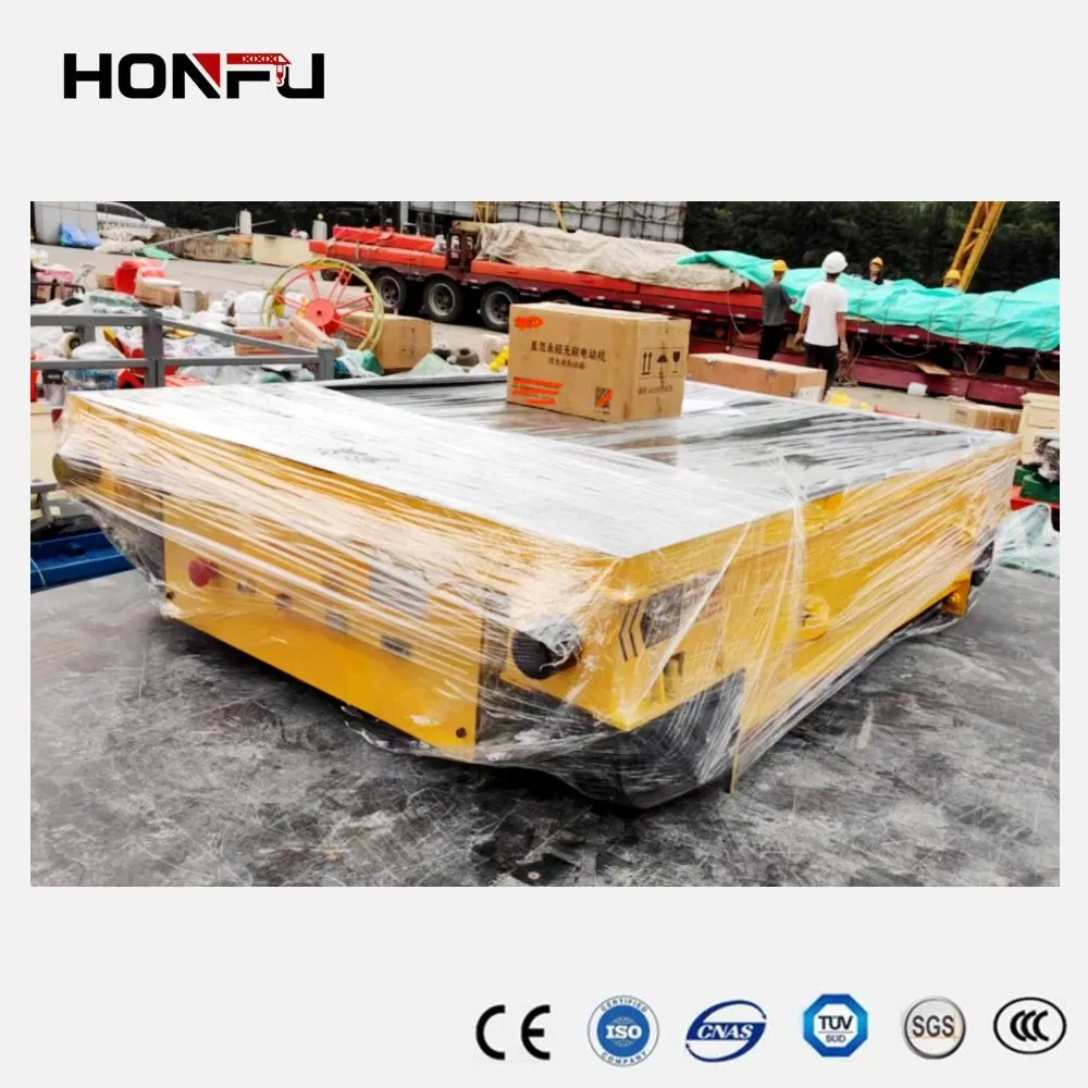Customized Remote Control Material Handling Equipment Transfer Pallet Transport Wheel Cart Trolley