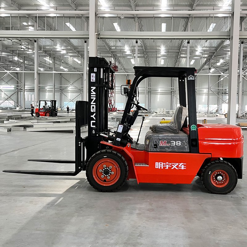 Hyster/Yale/Linde/Crown/Toyota/Hangcha 3.8t Diesel Forklift Truck with 4.5m 4500mm Three Stage Full Free Mast Triplex Full Free Mast Fork Lift