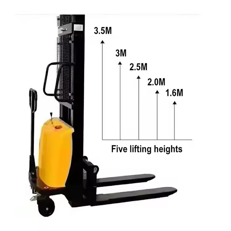 1.6m 2.5m Reach Semi-Electric Counterbalanced Forklift Truck for Warehouse