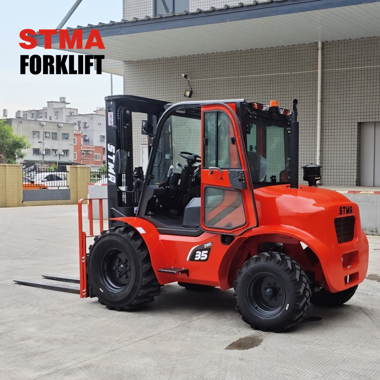 Stma Factory Price Small 2WD 4WD off-Road All Terrain Forklift 2.5 Ton to 3.5 Ton Capacity for Rough Terrain
