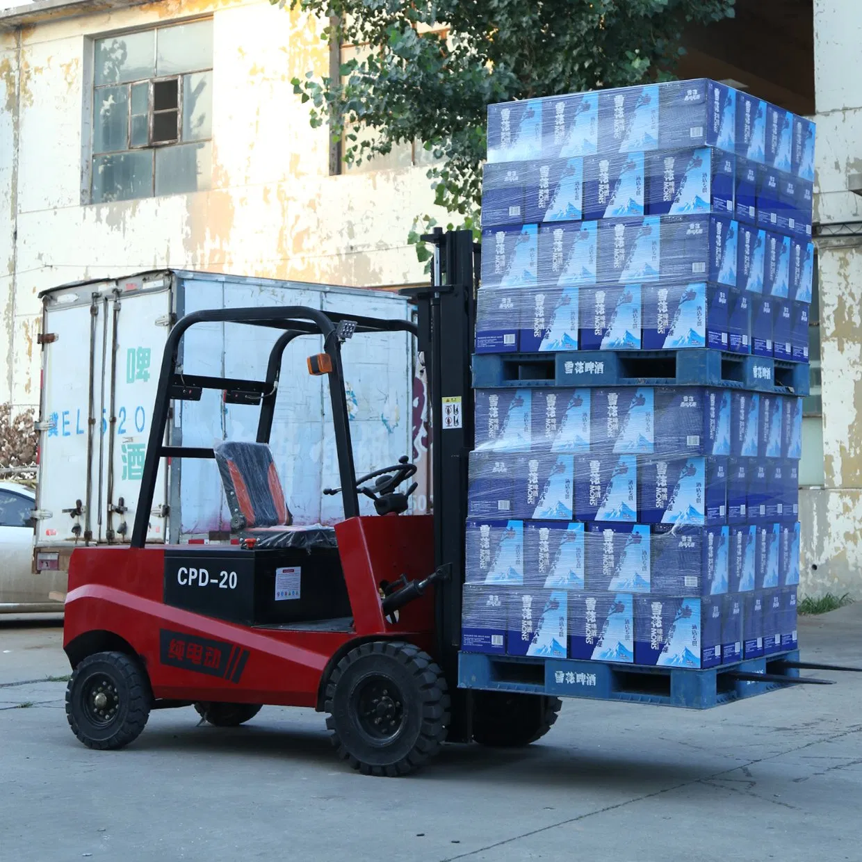 Hot Sale Warehouse Narrow Aisle Electric Forklift 1.2 Ton 1.5 Ton 2 Ton Electric Reach Forklift Truck