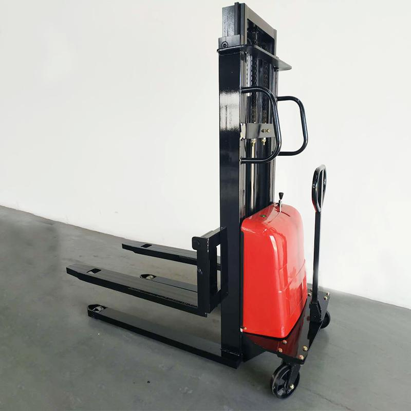 Battery-Powered Lifting Semi Electric Stacker Forklift 400kg Load