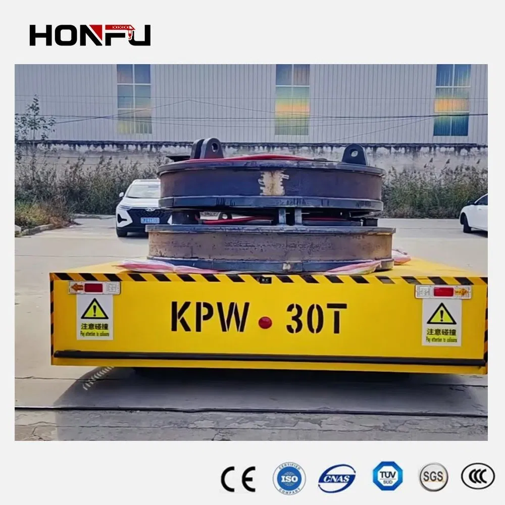 Customized Remote Control Material Handling Equipment Transfer Pallet Transport Wheel Cart Trolley