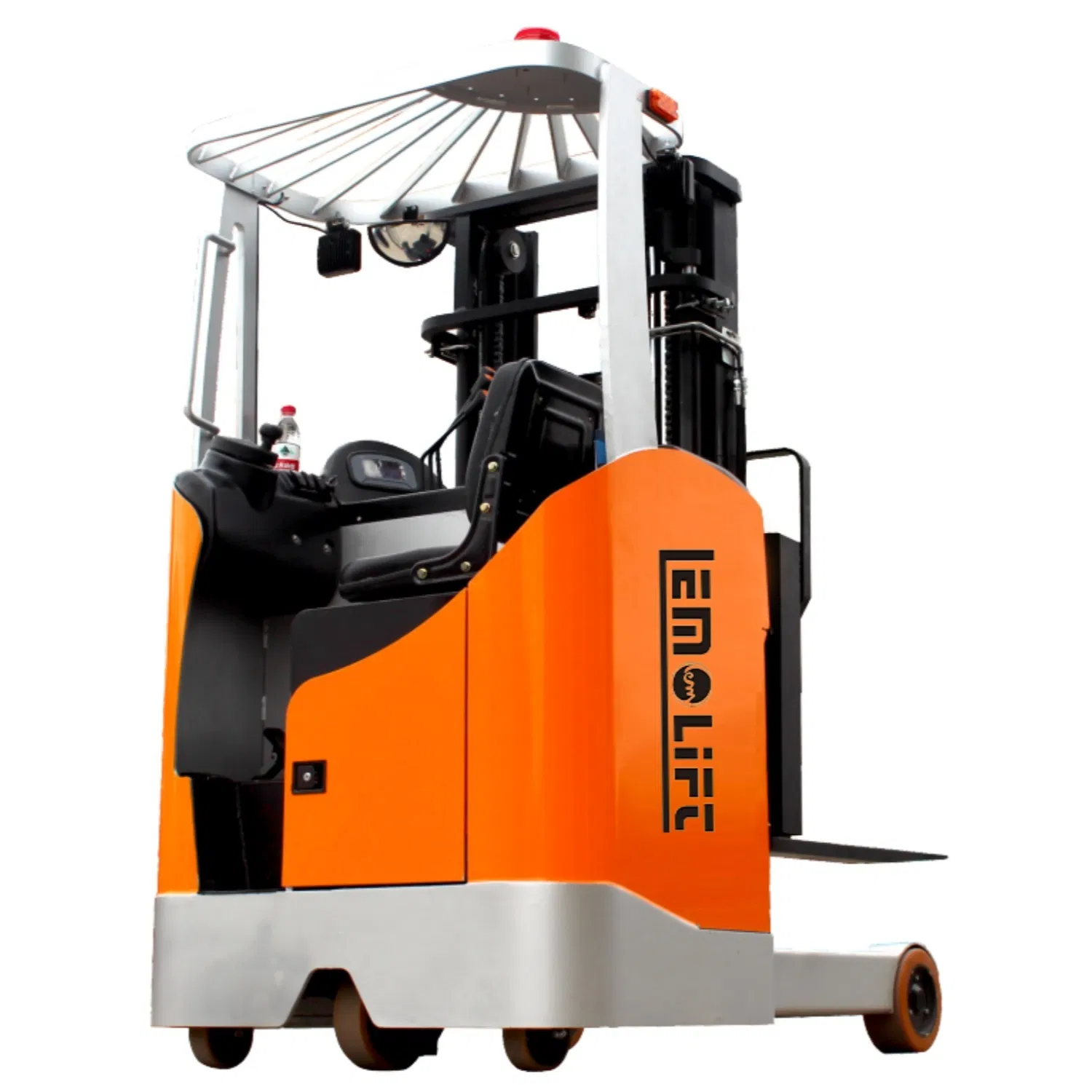 Lemo Brand Stand-on Type Industrial Reach Trucks with Low Cost Warehouse Electric Reach Forklifts 1.5 Ton 10m Height
