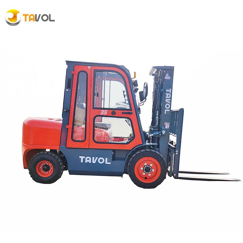 Factory Supplied Forklifts 2 Ton 3ton 3.5ton CE Certified Diesel Fork Lift Truck with 3 Stages Full Free Mast Container Forklift