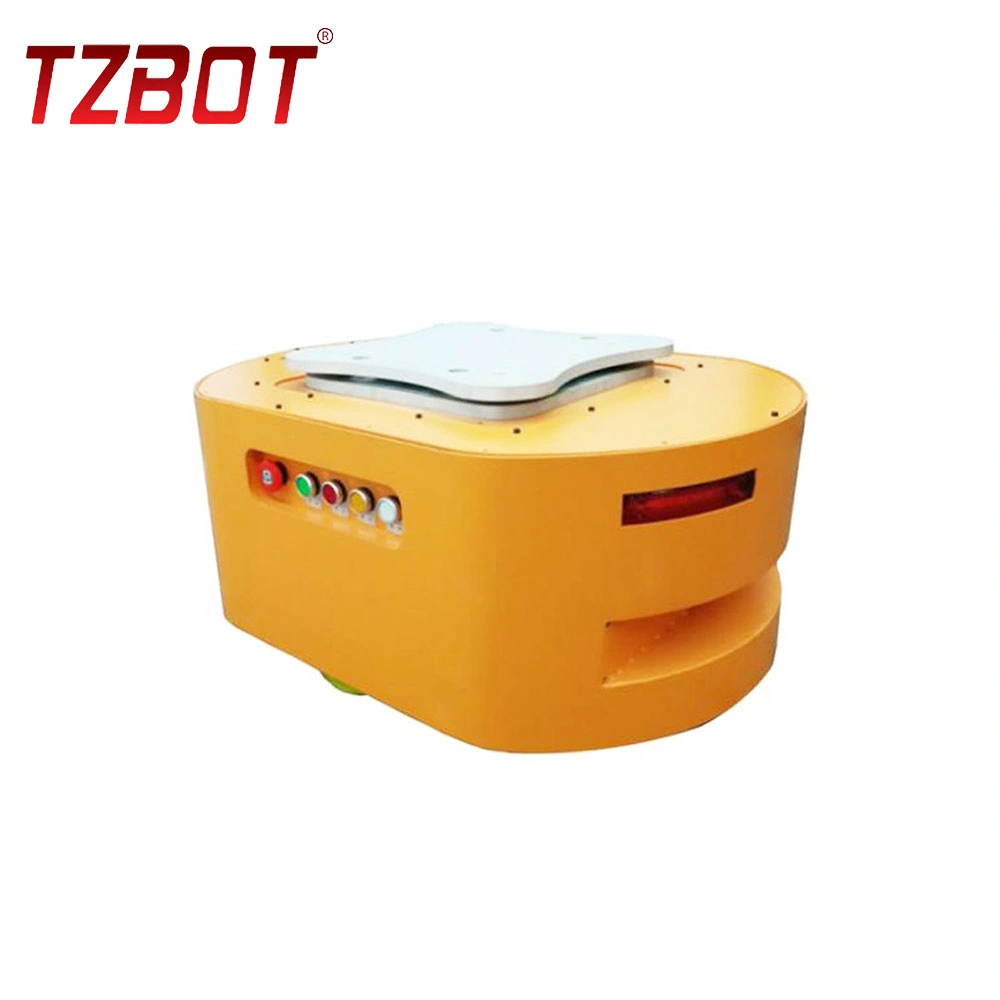 Simple Operation Robot Agv Chassis Lifting Agv Automatic Forward and Steering Automated Guided Vehicle with 200kg Load for Industry Application (TZAGV-DM200)