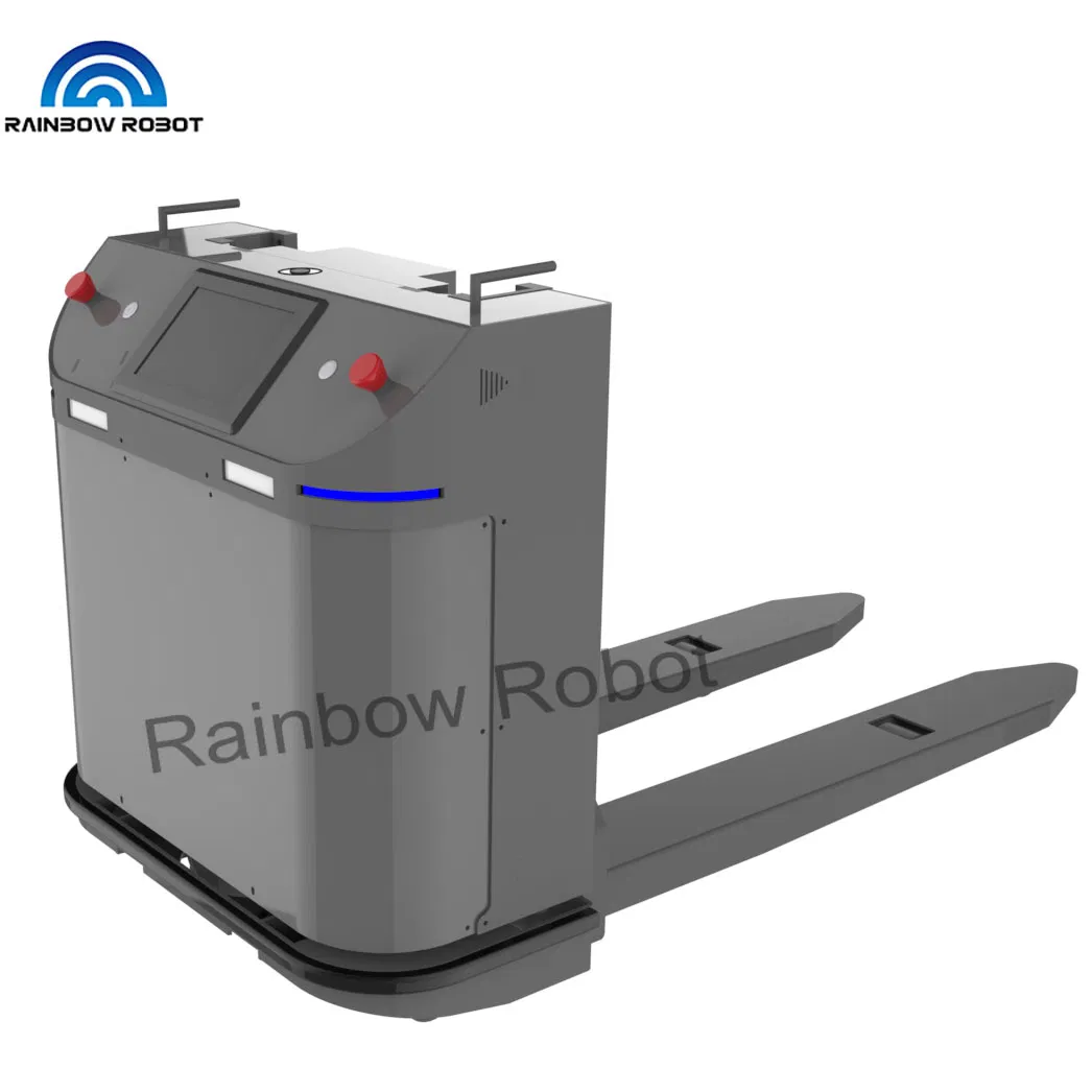 1500kg Pallet Payload Automated Laser Guided Vehicle for Forklift Steering Drive Agv