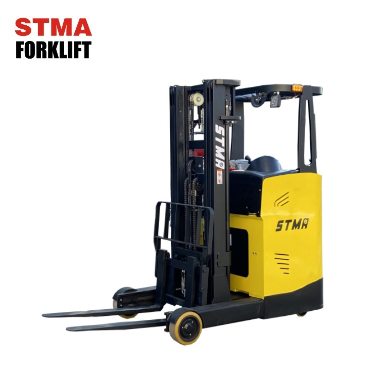 Stma Warehouse Fork Lift Reach Truck with Lift High 12 M and Side Shifter Attachment
