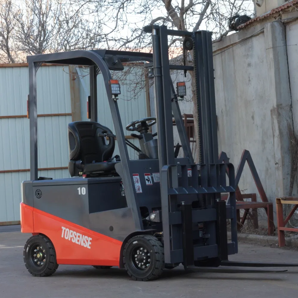 Electric Forklift Capacity Topsense Mini 1ton Counterbalance Forklift Truck Hydraulic Stacker Electric Forklifts