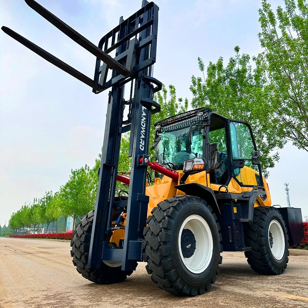 China High Quality Diesel Forklift 3 Ton Support Color Logo Customization Forklift Fast Delivery 4 Ton 5 Ton Outdoor Use New Terrain Rough Terrain Forklift