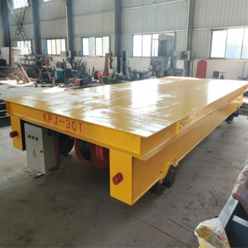 Industrial Cable Powered Transfer Trolley for Material Handling in Workshop