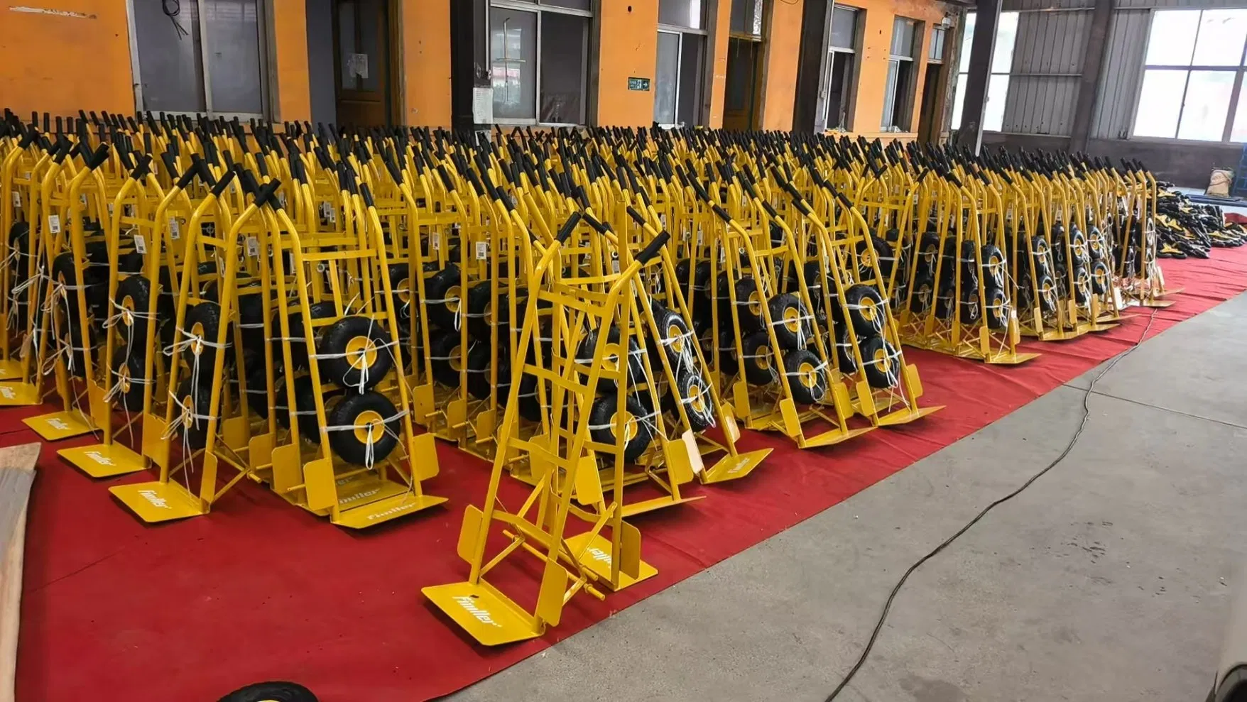 Heavy Duty Metal Trolley Dolly 200kg Load Hand Truck Cart Trolley Steel Rubber Material Handling Tool for Outdoor Usage