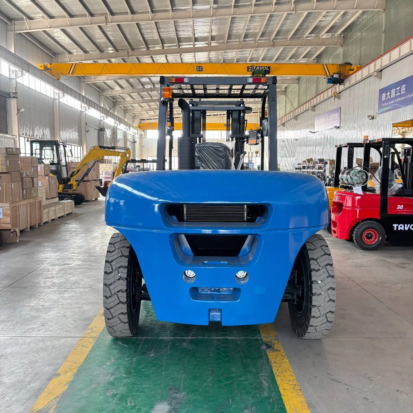 Tavol Top Selling Xichai/Isuzu Engine Forklifts 8t 10 Ton 7000kg Diesel Fork Lift Truck