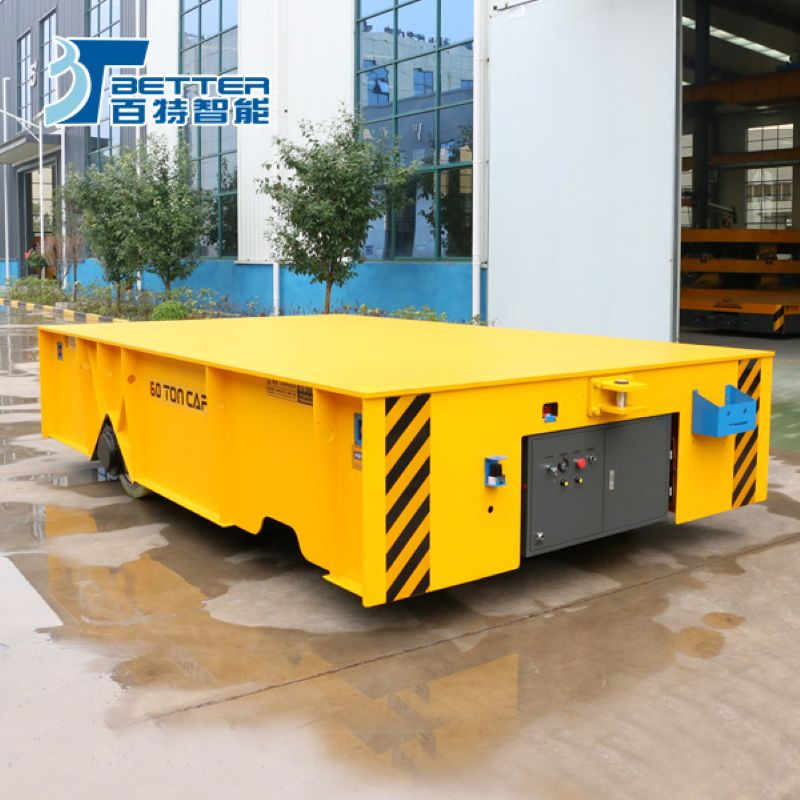 Industrial 50ton Electric Moving Motorized Transfer Trolley for Material Handling
