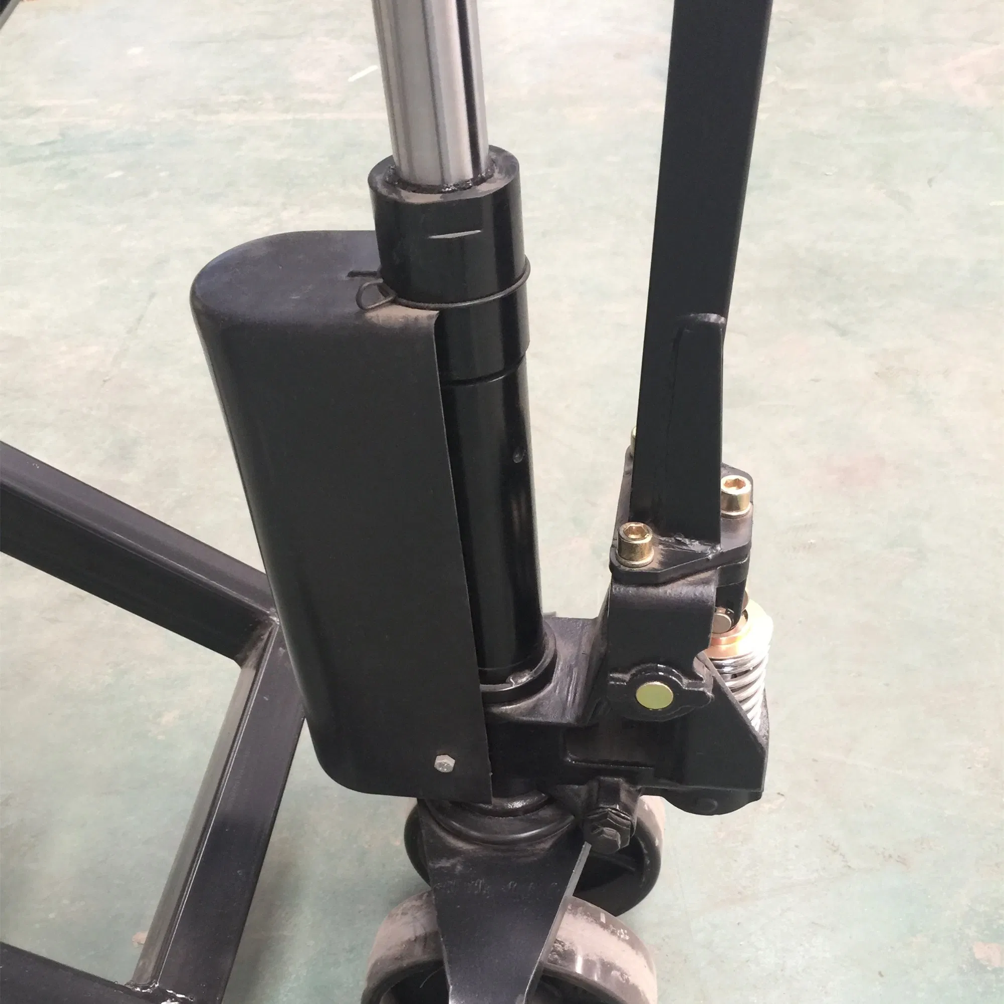 Factory Outlet Nylon PU Wheel Manual Hydraulic High Lift Scissor Lift Hand Pallet Truck Jack Manual Pallet Forklift Truck High Lift Pallet Lifter for Wholesale