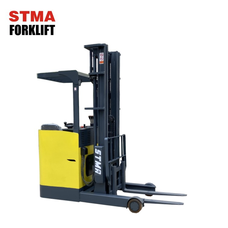 Stma Warehouse Fork Lift Reach Truck with Lift High 12 M and Side Shifter Attachment