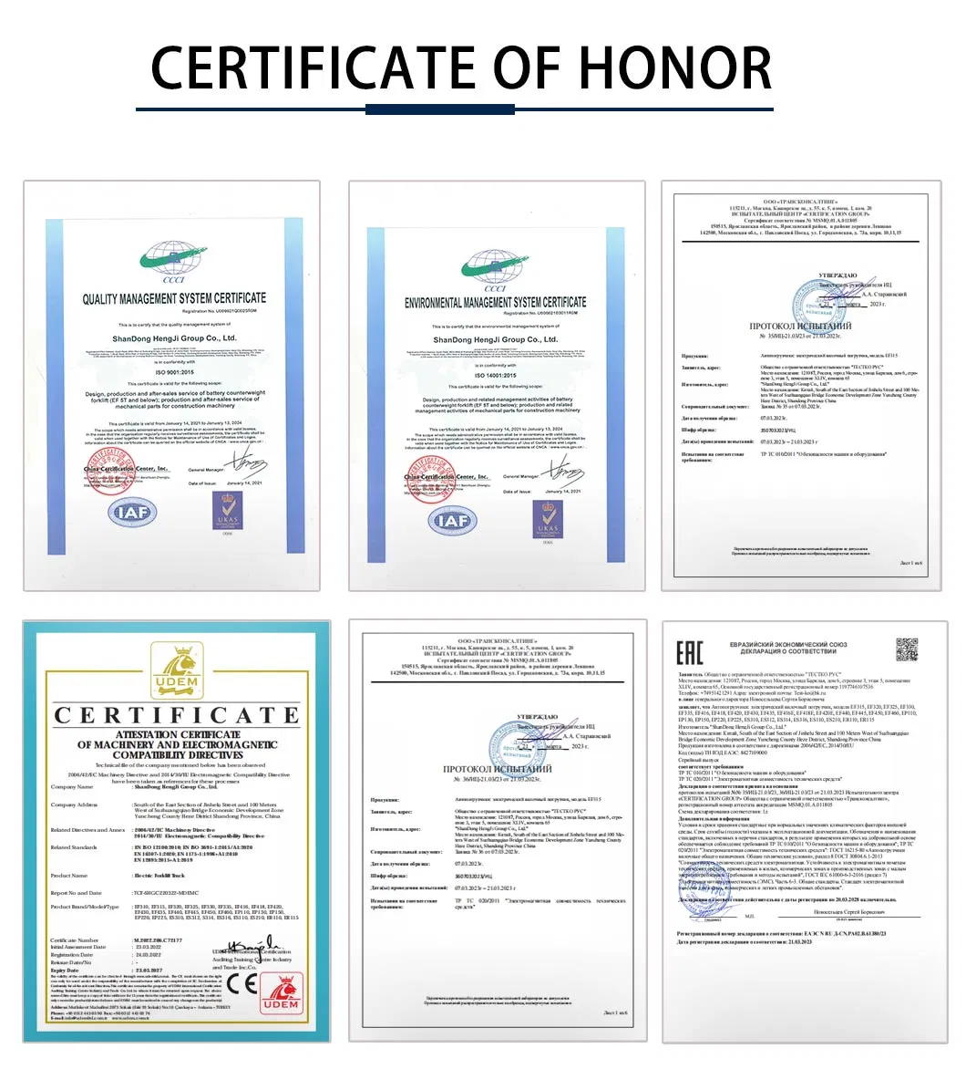 Certifications
