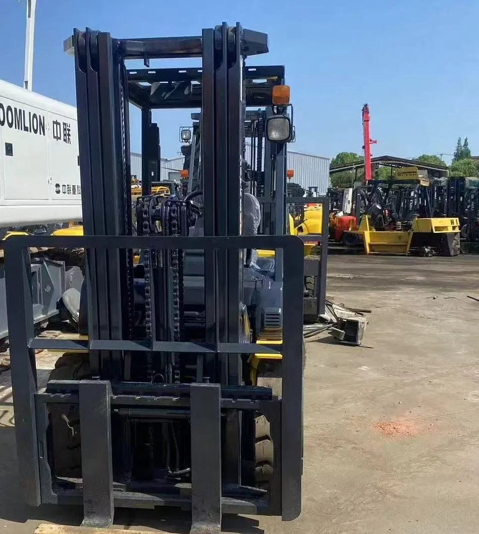 Quality Used Japanese 2.5/3/4/5/7/10/15/16/25/30-Ton Toyota/Heli/Hangcha/Tcm/Komatsu Diesel/Electric/Gasoline Forklift Truck Tractor Stacker Pallet Truck