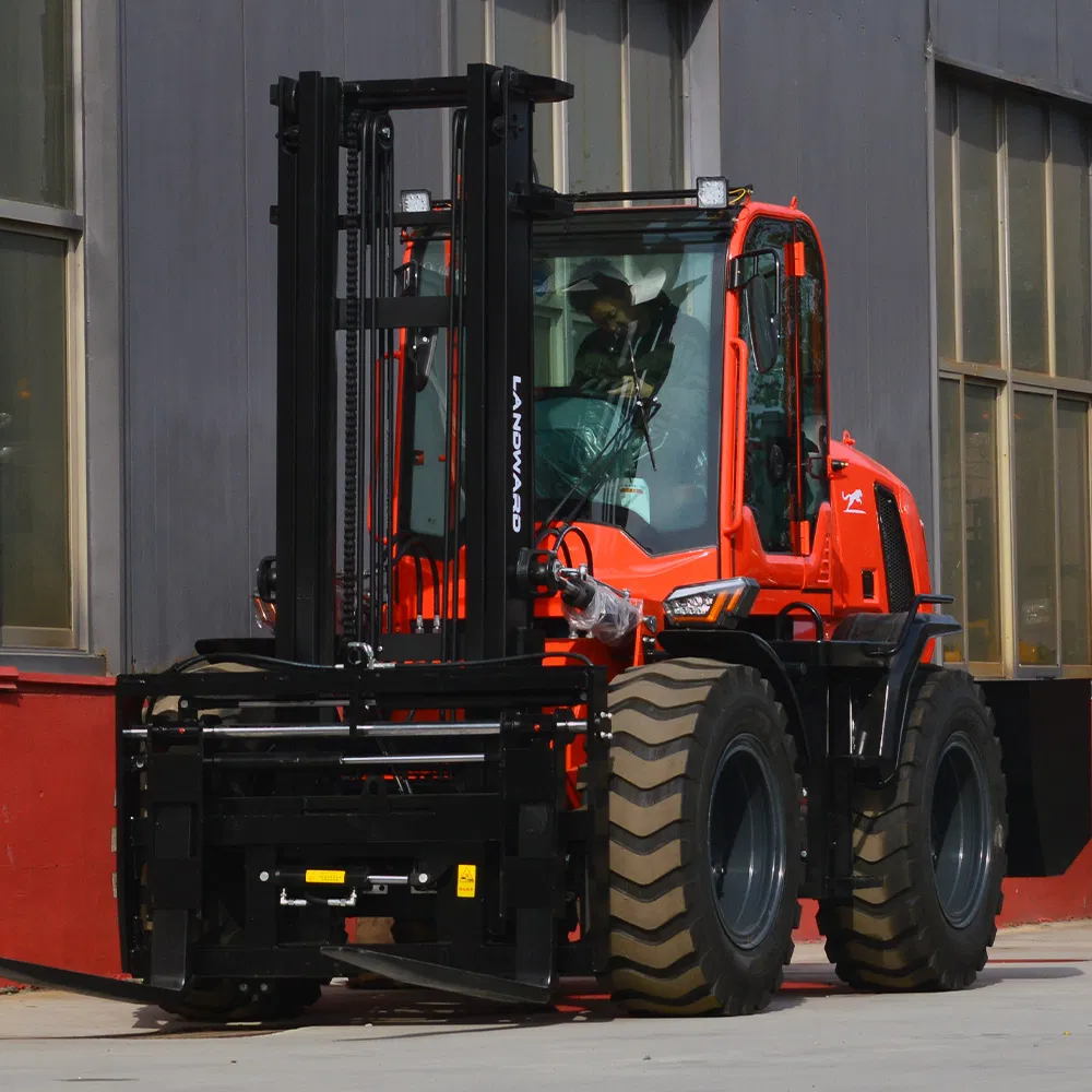 China High Quality Diesel Forklift 3 Ton Support Color Logo Customization Forklift Fast Delivery 4 Ton 5 Ton Outdoor Use New Terrain Rough Terrain Forklift