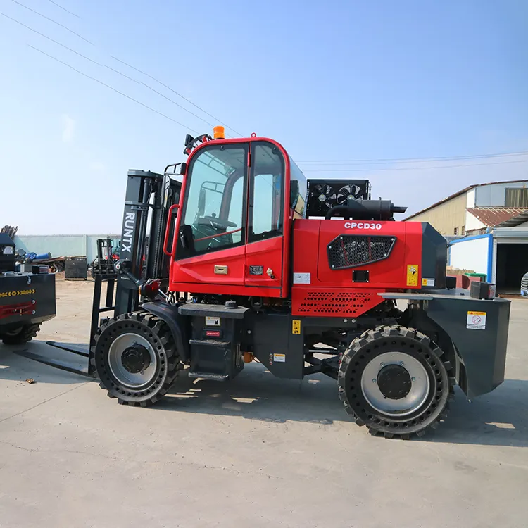 Rough Terrain Forklift View 2