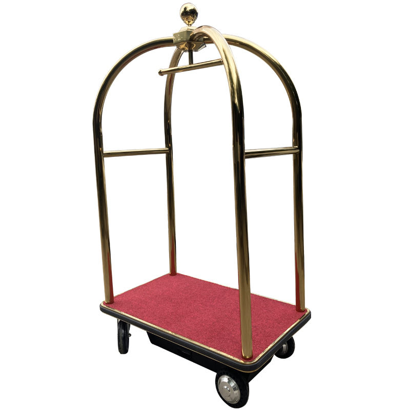 Customizable 4-Wheel Electric Hotel Trolley Durable Metal Material Easy Handling for Hotels and Malls