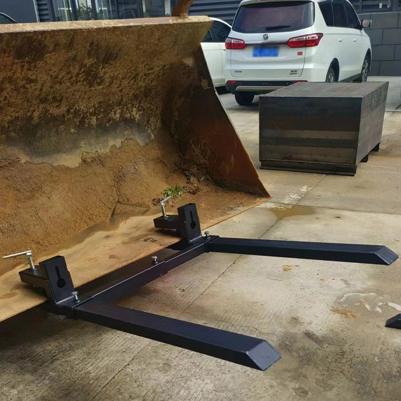 Forklift Bucket Fork Attachment Heavy-Duty 60 Inch Clamp-on Forklift Pallet Forks