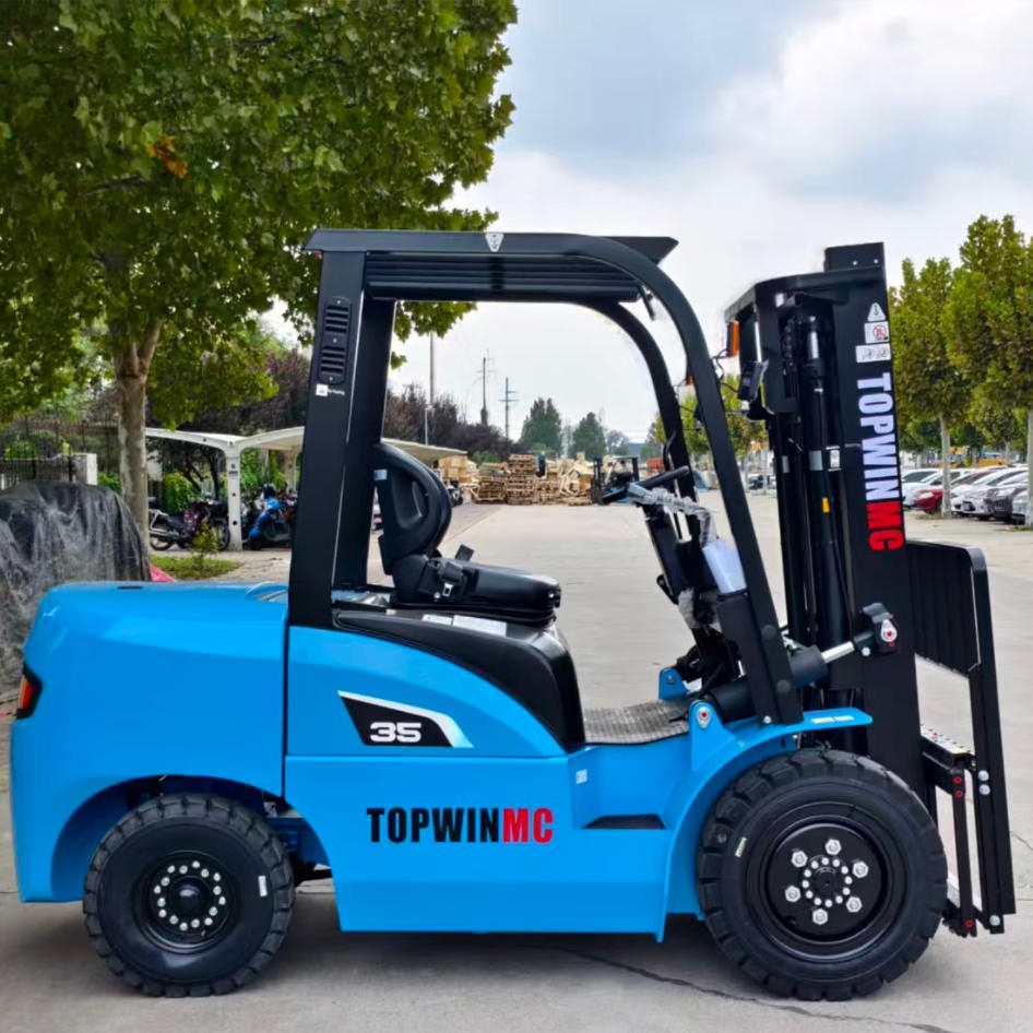 China Factory Wholesale Small Mini Compact Portable Lithium Lead Acid Battery Three Four Wheel Warehouse 2/2.5/3/4/5 Ton 3 T Montacargas Electric Forklift Price